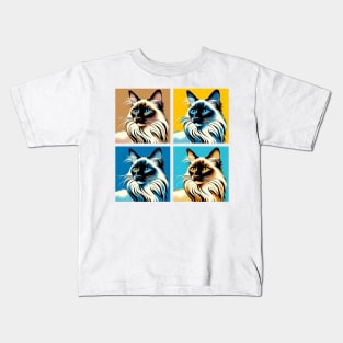 Balinese Pop Art - Cat Lover Gift Kids T-Shirt